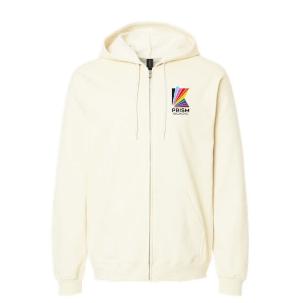 Gildan - Unisex Softstyle Full-Zip Hooded Sweatshirt - Embroidered Logo Thumbnail