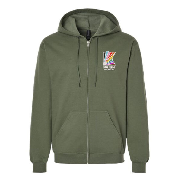 Gildan - Unisex Softstyle Full-Zip Hooded Sweatshirt - Embroidered Logo Thumbnail