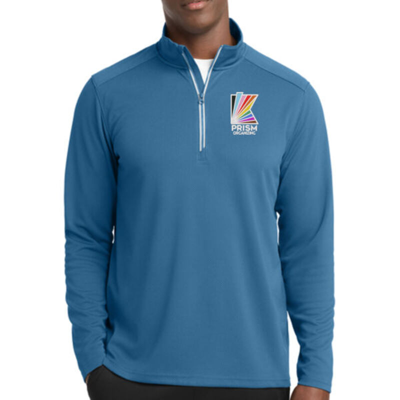 **CLOSEOUT ITEM** Sport Wick ® Textured 1/4 Zip Pullover - Embroidered Logo Thumbnail